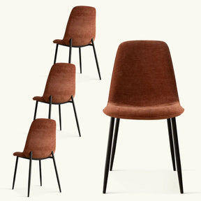 Oslo Dining Chairs with Black Legs (Set Of 4) The Pop Maison