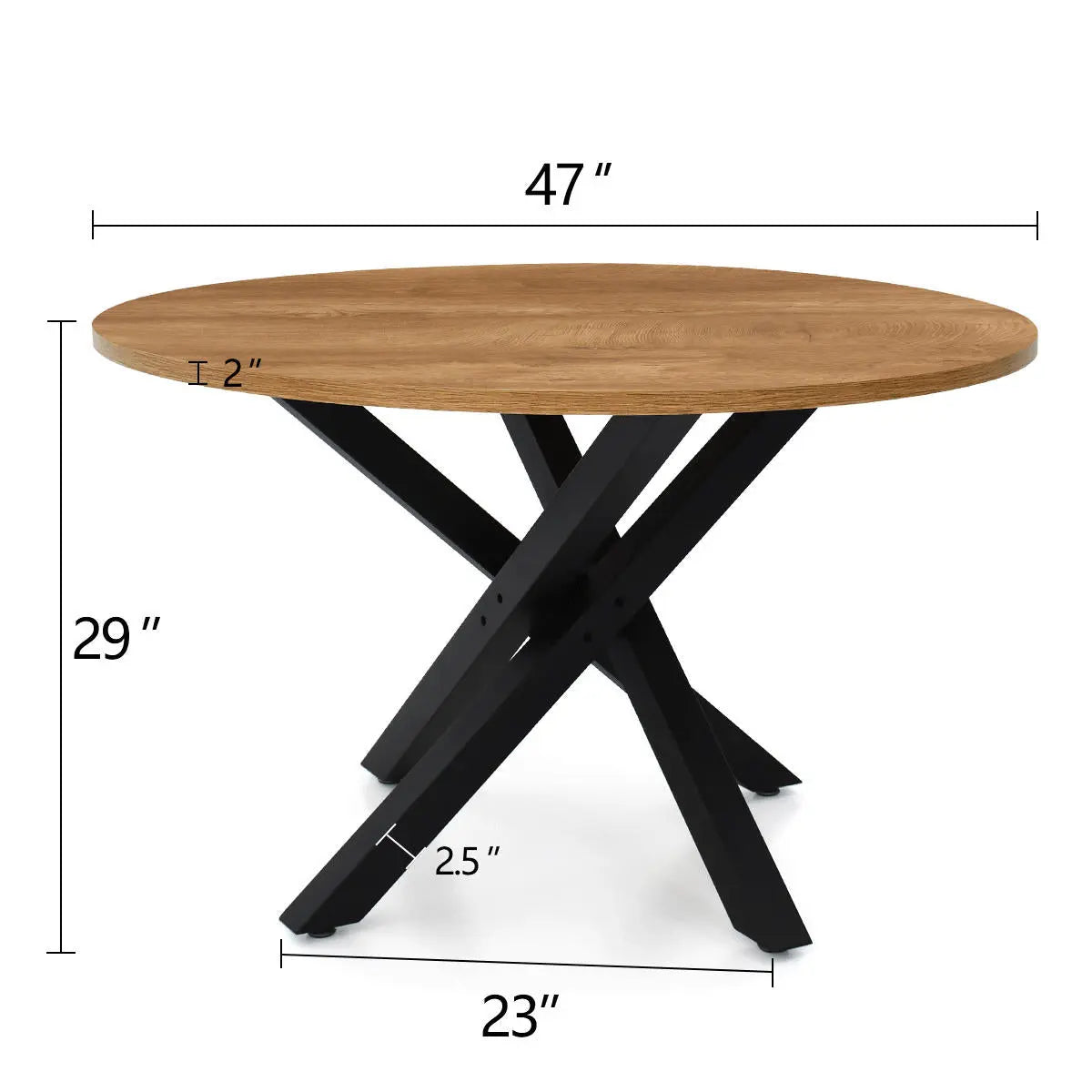 Spare Part-Robert 47'' Round Dining Table Leg