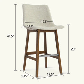 South 28.5"H Bar Stool (Set of 2) The Pop Maison