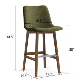 South 28.5"H Bar Stool (Set of 2) The Pop Maison