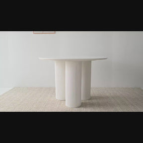 Athens 45" Roman Column Round Dining Table - Unique Dining Experience