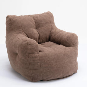 Panpan Bean Bag Chairs with Memory Foam,37 W White Teddy Bean Bag  Chair,Fluffy Lazy Sofa-The Pop Maison