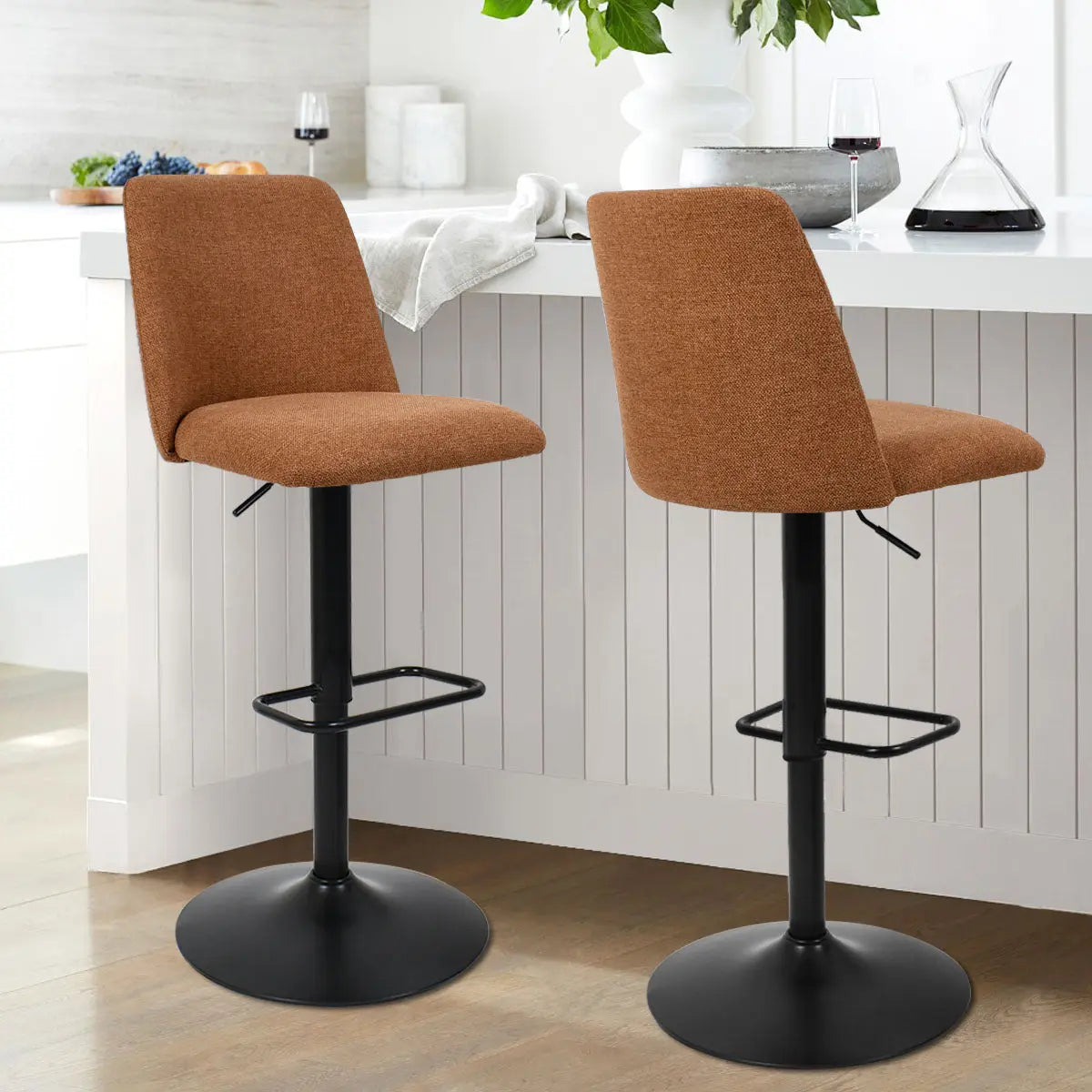 Bruno Swivel Adjustable Stool (Set of 2)