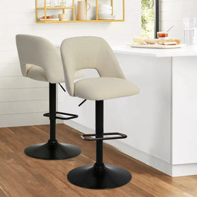 Edwin Adjustable Bar Stool (Set of 2)