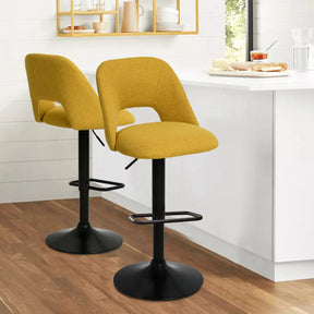 Edwin Adjustable Bar Stool (Set of 2)