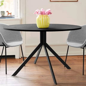 Jones 43" Black Round Dining Table