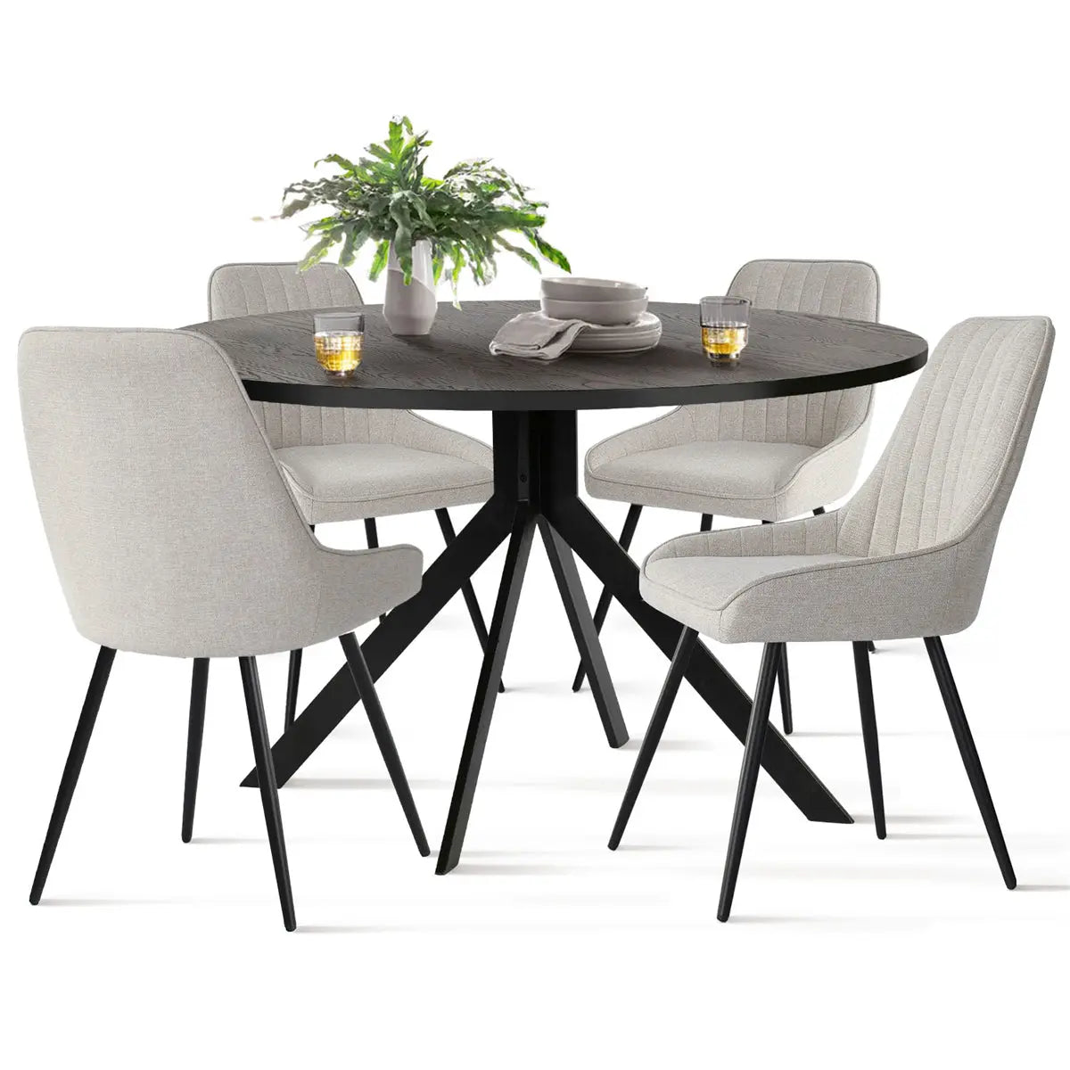 Jonesbo 4- Person Round Dining Set