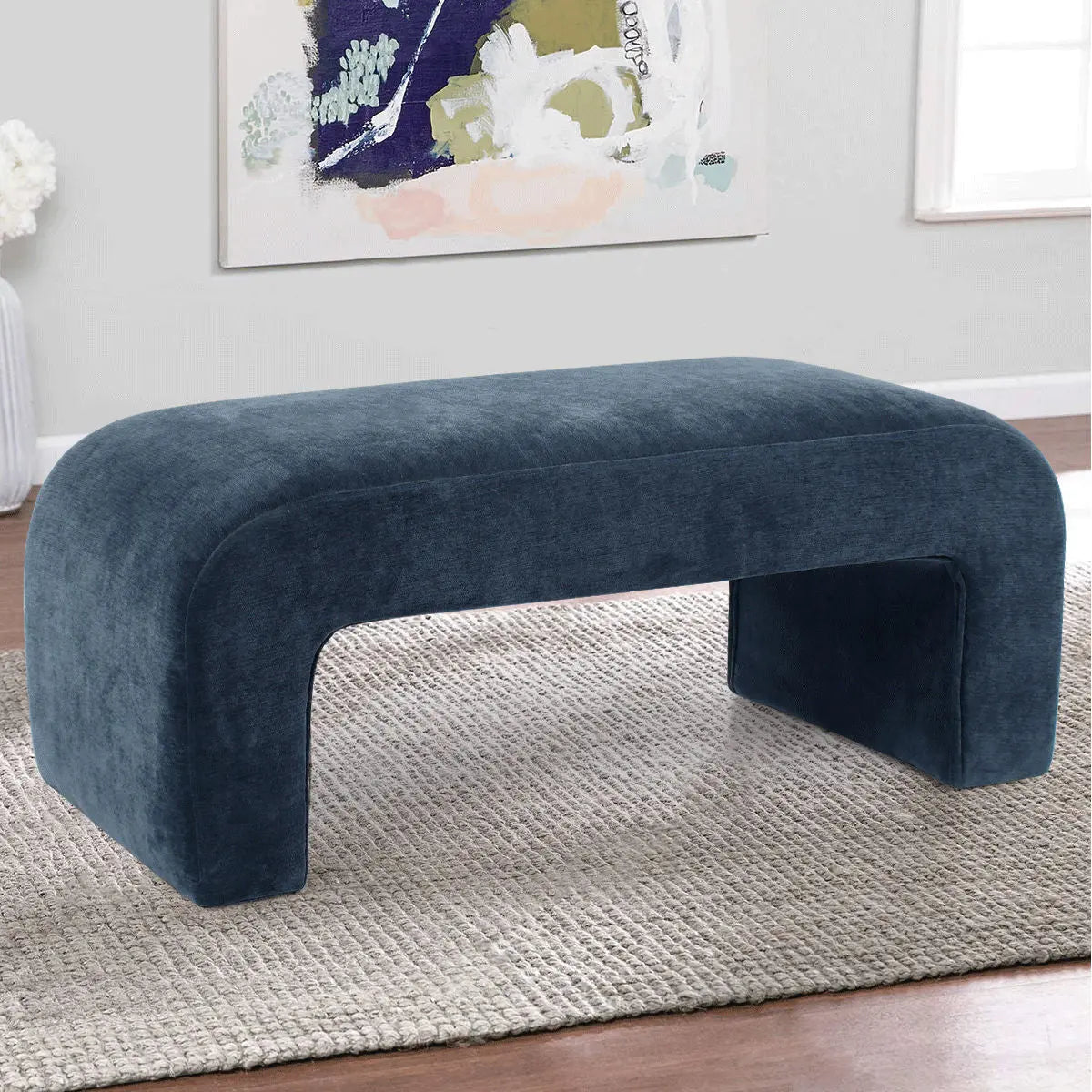 Lily 47" Chenille Bench