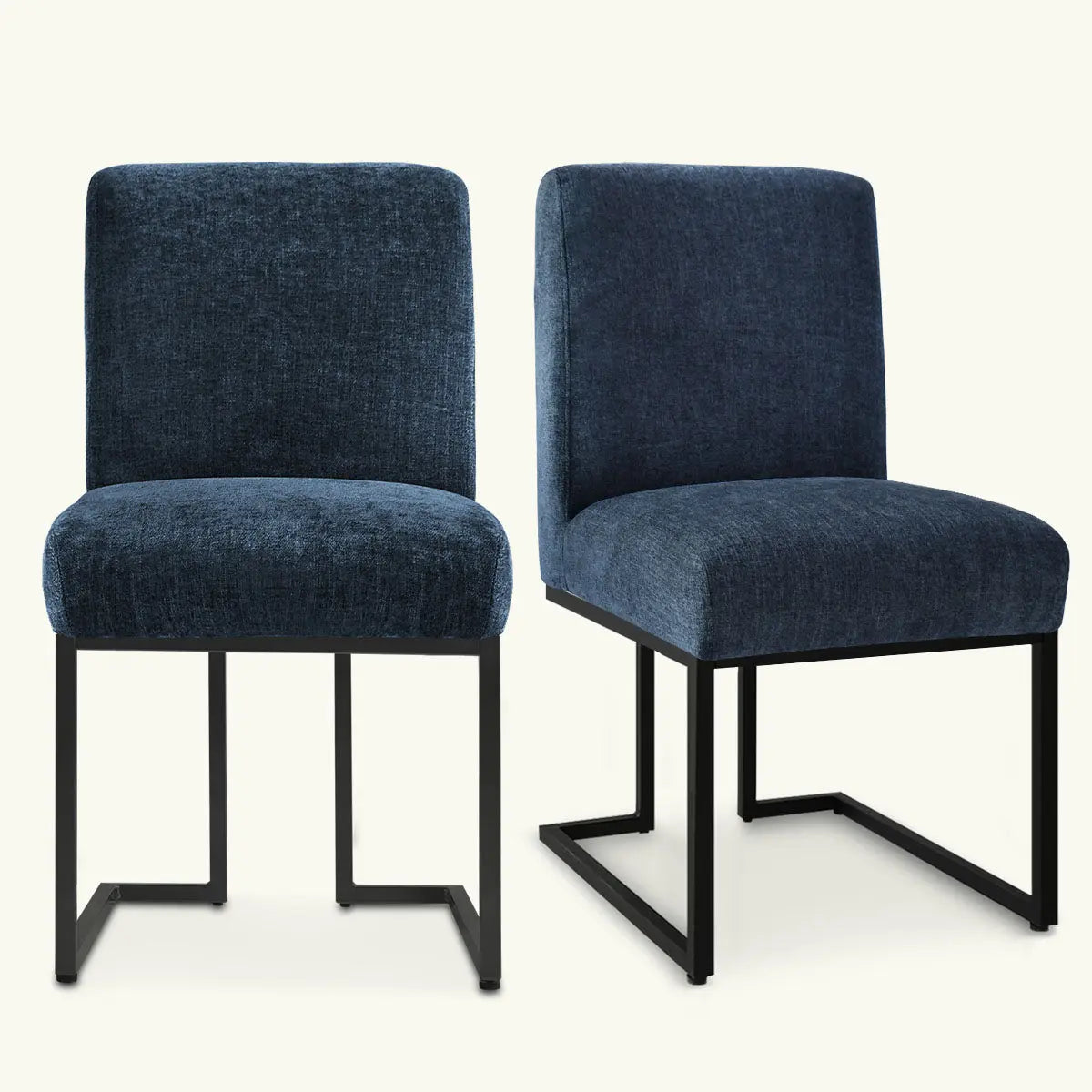 Mason Dining Chair with Black Legs - Set of 2 for Modern Dining Room