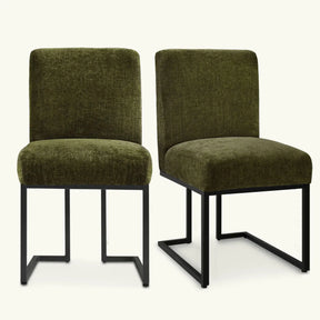 Mason Dining Chair with Black Legs - Set of 2 for Modern Dining Room