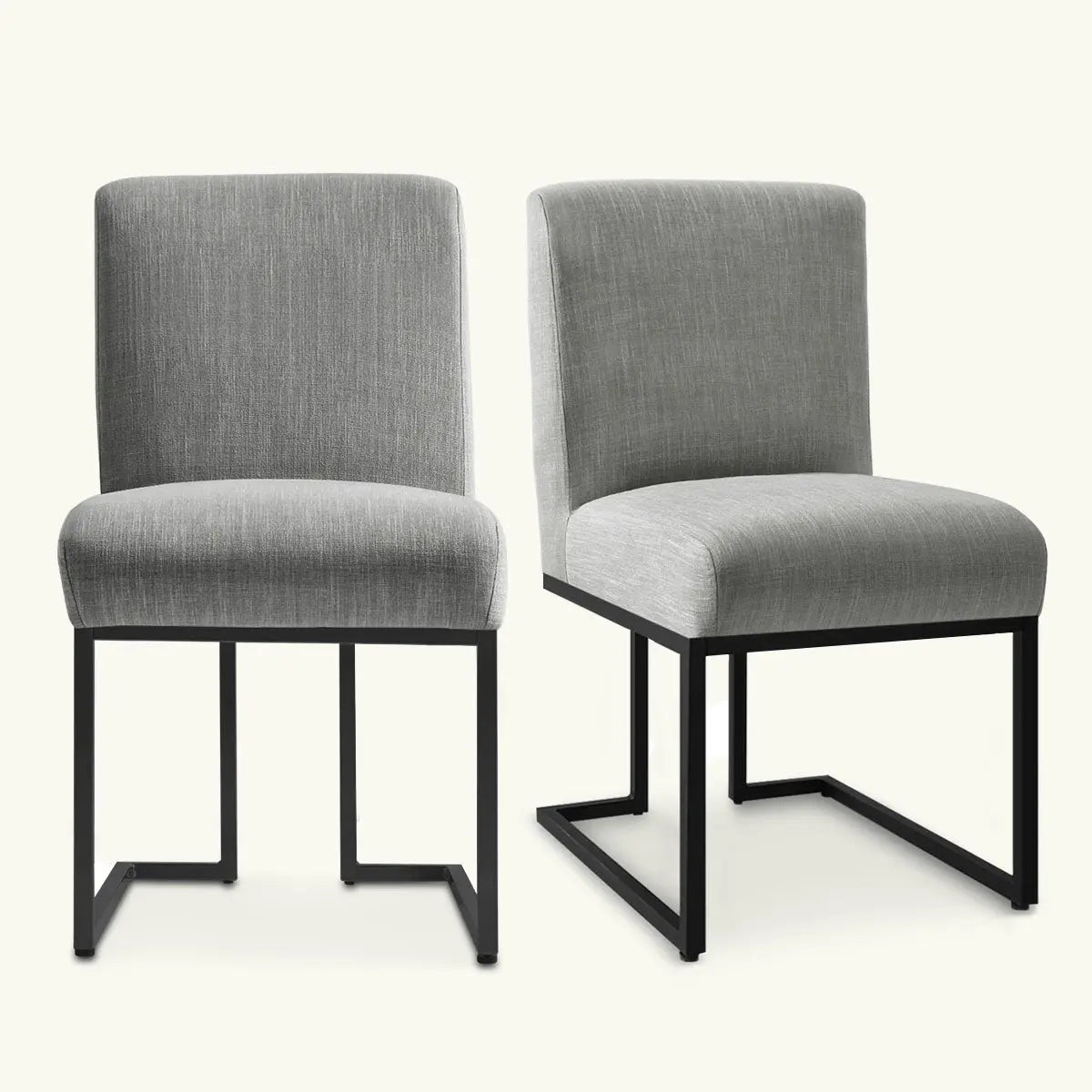 Maison Dining Chair with Black Legs - Set of 2 for Modern Dining Room