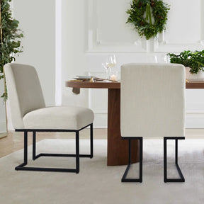 Maison Dining Chair with Black Legs - Set of 2 for Modern Dining Room