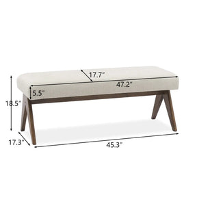 Morgan 47.2"W Upholstered Bench