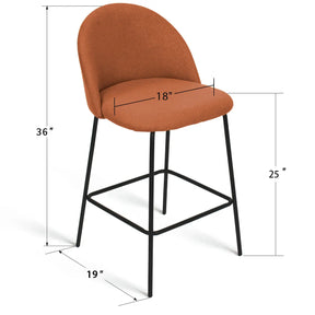 Nano 25“H Modern Counter Stool (Set of 2)