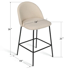 Nano 25“H Modern Counter Stool (Set of 2)