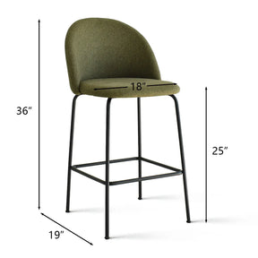 Nano 25“H Modern Counter Stool (Set of 2)