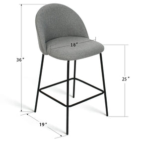 Nano 25“H Modern Counter Stool (Set of 2)