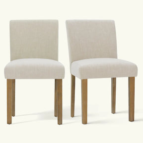 North Linen Blend Dining Set For Small Place, Set of 2