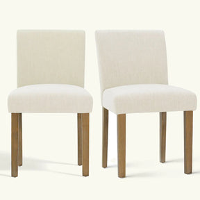 North Linen Blend Dining Set For Small Place, Set of 2