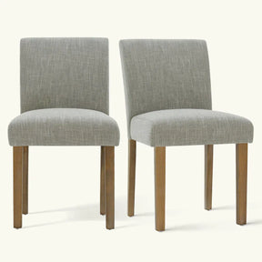 North Linen Blend Dining Set For Small Place, Set of 2