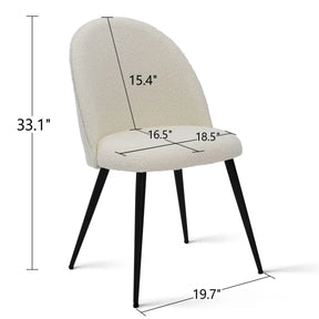 Rhon Bouclé Modern Dining Chair (Set of 4)