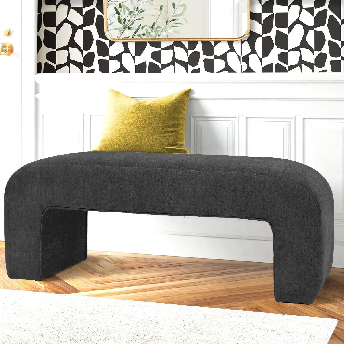 Lily 47" Chenille Bench