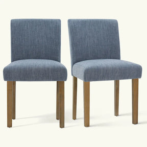 North Linen Blend Dining Set For Small Place, Set of 2