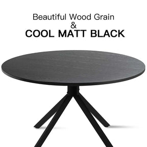 Jones 43" Black Round Dining Table